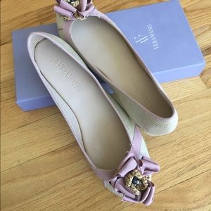 Vera Wang Eri Basketweave Raffia Espadrille Flat